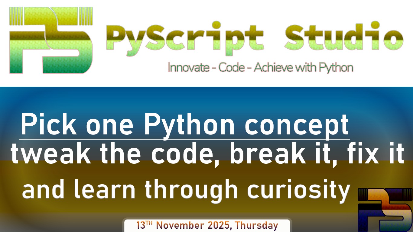 Thursday Thought for Python Learners